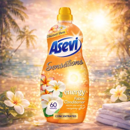Asevi Sensation Energy Fabric Softener 60 Wash